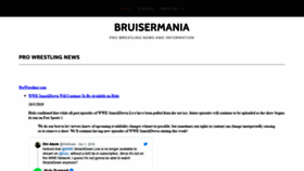 What Bruisermania.com website looked like in 2019 (4 years ago)