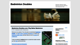 What Badmintondoubles.com website looked like in 2019 (4 years ago)
