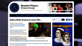 What Beaufortplayers.org.uk website looked like in 2019 (4 years ago)