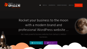 What Blazewebstudio.com website looked like in 2019 (4 years ago)