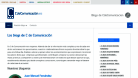 What Blogs.cdecomunicacion.es website looked like in 2019 (4 years ago)