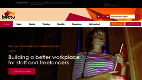 What Bectu.org.uk website looked like in 2019 (4 years ago)