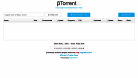 What Btorrent.xyz website looked like in 2019 (4 years ago)