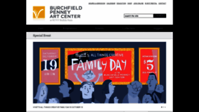 What Burchfieldpenney.org website looked like in 2019 (4 years ago)