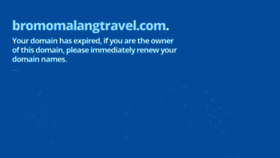 What Bromomalangtravel.com website looked like in 2019 (4 years ago)