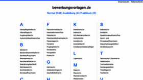 What Bewerbungsvorlagen.de website looked like in 2019 (4 years ago)
