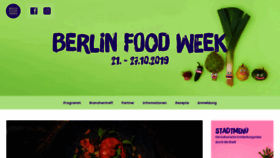 What Berlinfoodweek.de website looked like in 2019 (4 years ago)