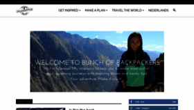 What Bunchofbackpackers.com website looked like in 2019 (4 years ago)