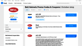 What Bellhelmets.bluepromocode.com website looked like in 2019 (4 years ago)