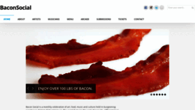 What Baconsocial.com website looked like in 2019 (4 years ago)