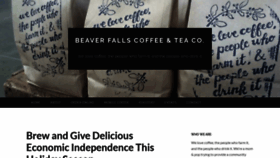 What Beaverfallscoffeeandtea.com website looked like in 2019 (4 years ago)