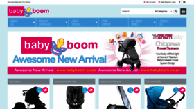 What Babyboom.co.za website looked like in 2019 (4 years ago)