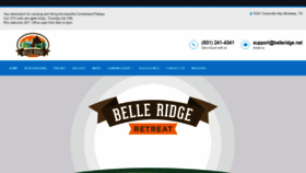 What Belleridgeretreat.com website looked like in 2019 (4 years ago)