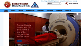 What Bombayhospital.com website looked like in 2019 (4 years ago)