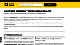 What Boliviapymes.com website looked like in 2019 (4 years ago)