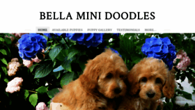 What Bellaminidoodles.com website looked like in 2019 (4 years ago)