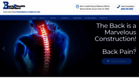 What Back2healthsc.com website looked like in 2019 (4 years ago)