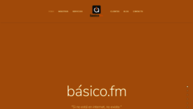 What Basico.fm website looked like in 2019 (4 years ago)