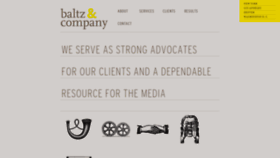 What Baltzco.com website looked like in 2019 (4 years ago)