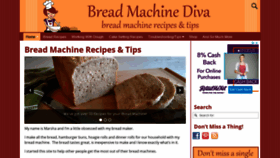 What Breadmachinediva.com website looked like in 2019 (4 years ago)