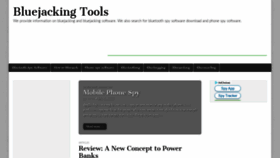 What Bluejackingtools.com website looked like in 2019 (4 years ago)