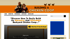 What Buildingachickencoop.com website looked like in 2019 (4 years ago)