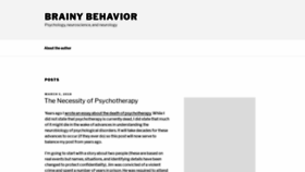 What Brainybehavior.com website looked like in 2019 (4 years ago)