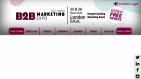 What B2bmarketingexpo.co.uk website looked like in 2019 (4 years ago)