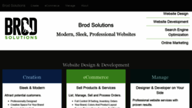 What Brodsolutions.com website looked like in 2019 (4 years ago)