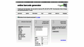What Barcode-generator.de website looked like in 2019 (4 years ago)
