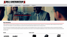 What Big5.co.za website looked like in 2019 (4 years ago)