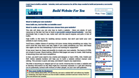 What Buildwebsite4u.com website looked like in 2019 (4 years ago)