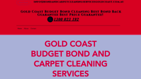 What Bondandcarpetcleaningservicesgoldcoast.com.au website looked like in 2019 (4 years ago)