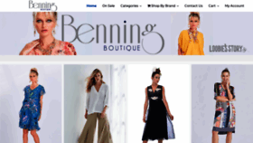 What Benningfashion.com.au website looked like in 2019 (4 years ago)