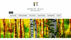 What Birchhillequity.com website looked like in 2019 (4 years ago)