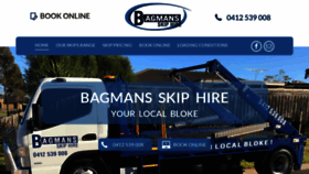 What Bagmans.com.au website looked like in 2019 (4 years ago)
