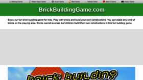 What Brickbuildinggame.com website looked like in 2019 (4 years ago)