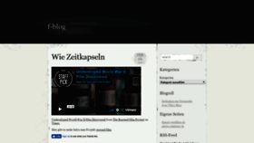What Blog.reinitzer.ch website looked like in 2019 (4 years ago)