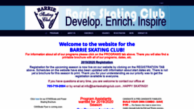 What Barrieskatingclub.com website looked like in 2019 (4 years ago)