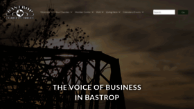 What Bastropchamber.com website looked like in 2019 (4 years ago)
