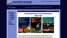 What Banditsigns.com website looked like in 2019 (4 years ago)