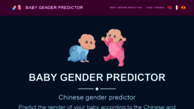 What Baby-gender-predictor.com website looked like in 2019 (4 years ago)