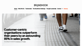 What Brandhook.com website looked like in 2019 (4 years ago)