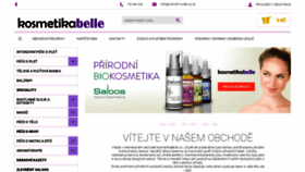 What Belle.cz website looked like in 2019 (4 years ago)