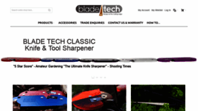 What Bladetech.co.uk website looked like in 2019 (4 years ago)