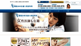 What Biyou-clinic.jp website looked like in 2019 (4 years ago)