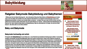 What Baby-kleidung.info website looked like in 2019 (4 years ago)