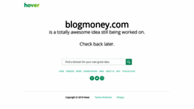 What Blogmoney.com website looked like in 2019 (4 years ago)