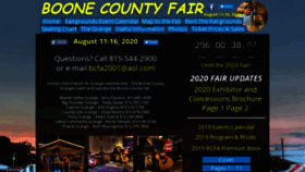 What Boonecountyfair.com website looked like in 2019 (4 years ago)