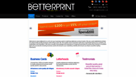 What Betterprint.co.uk website looked like in 2019 (4 years ago)